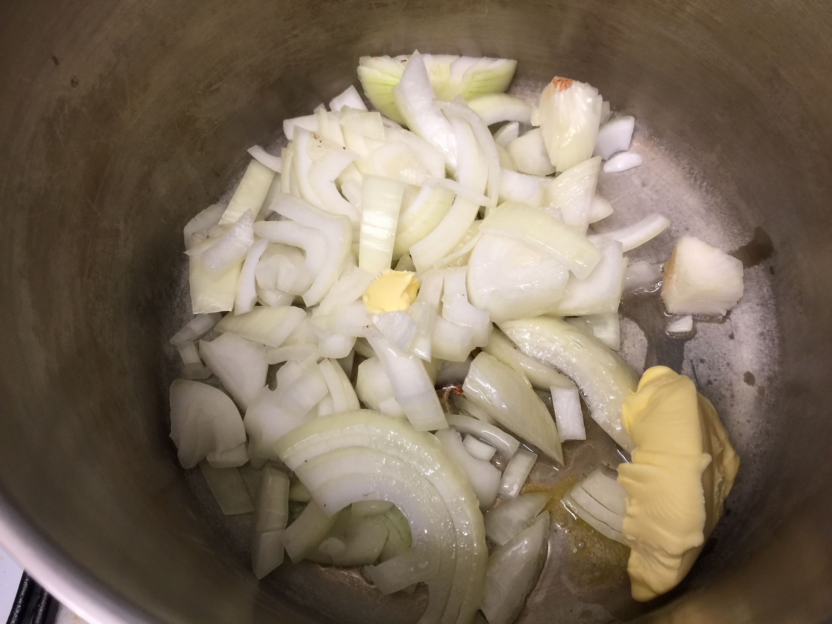 Sweat the onions