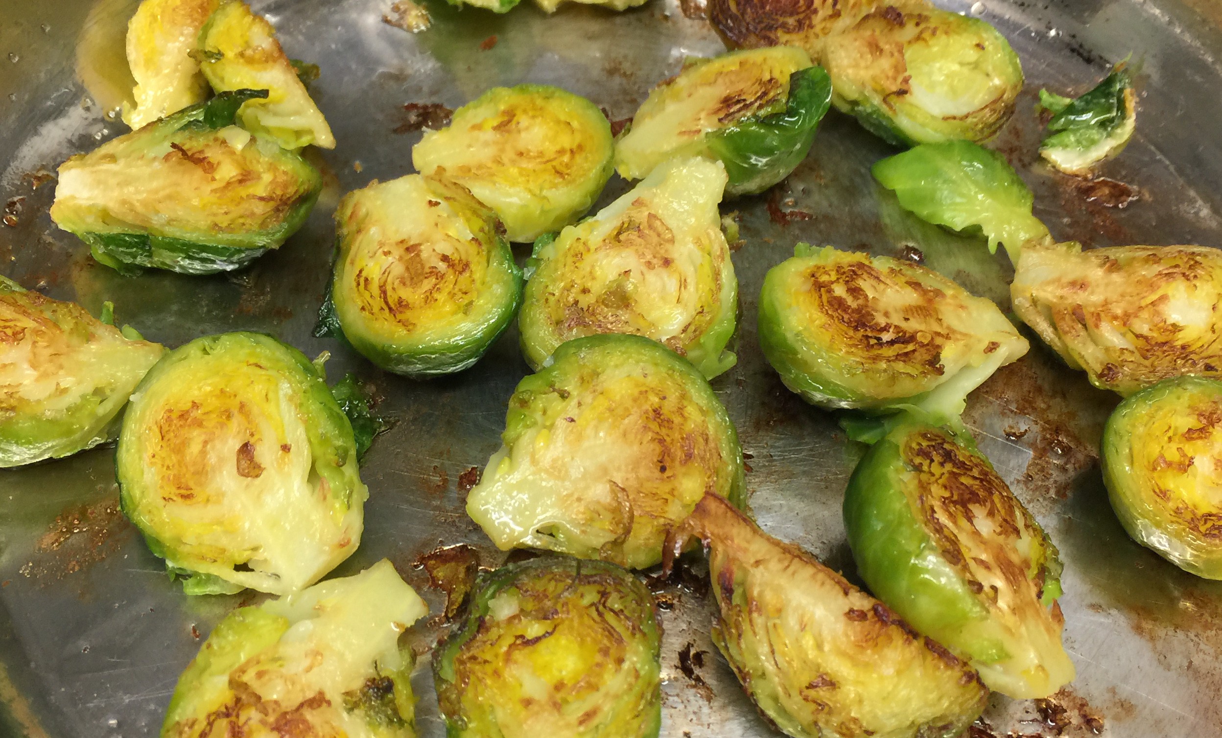 Pan Charred Brussels Sprouts